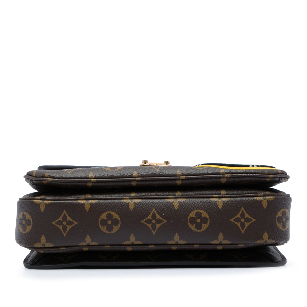 Pre-Loved Louis Vuitton Monogram Patches Pochette Metis - Picture 3 of 5